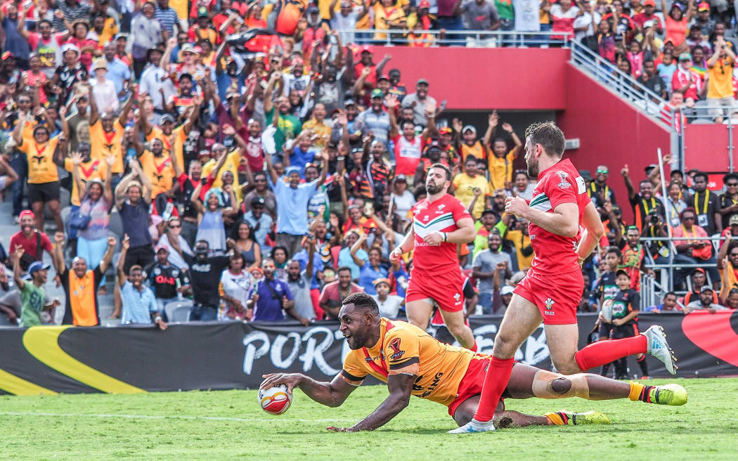 PNG ran in 10 tries in front of their home crowd.