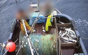 Hours of footage were recorded as part of Operation Achilles, which found discarding of blue moki and elephant fish.