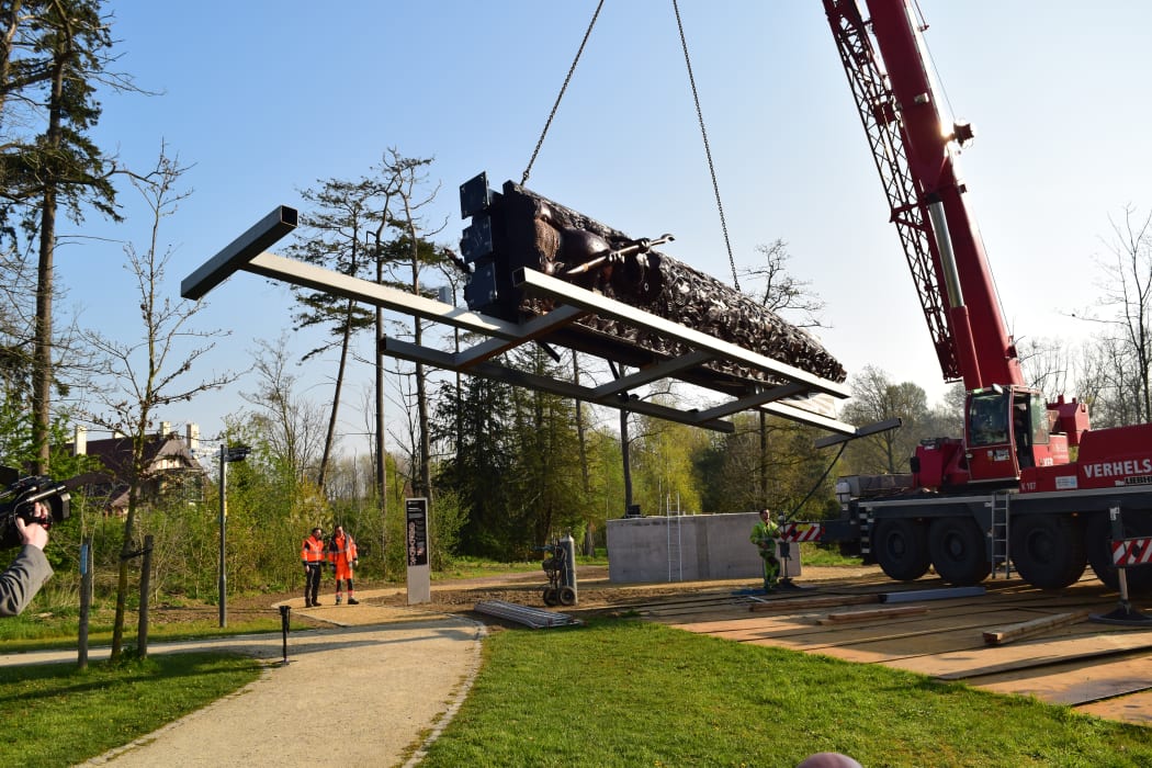The pou maumahara, installed on 15 April in Passchendaele Memorial Park in Zonnebeke, will be officially unveiled on Anzac Day.