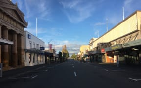 Masterton on the morning of 26 March, on the first day of the nationwide Covid-19 lockdown.
