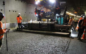 Asphalt has already been laid on half of one tunnel, said David Taylor.