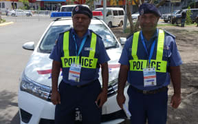 PNG Police at the 2015 Pacific Islands Forum meeting.