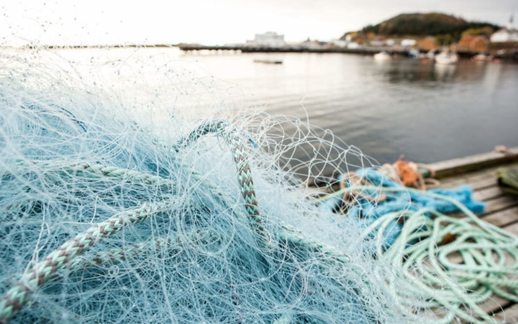 Fishing nets for trawling.