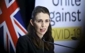 WELLINGTON, NEW ZEALAND - MAY 05: Prime Minister Jacinda Ardern speaks to media during a press conference at Parliament on May 05, 2020 in Wellington, New Zealand.