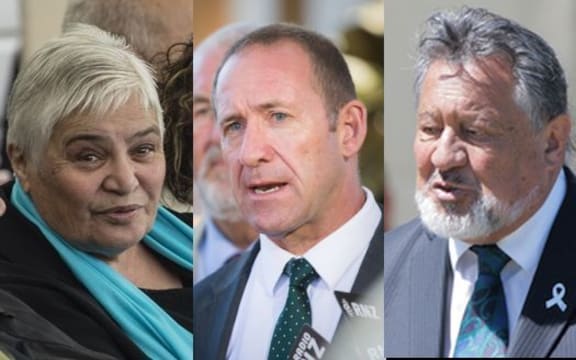 Tariana Turia (left) and Pita Sharples (right) are among those who have criticised Andrew Little (centre) for his comments.