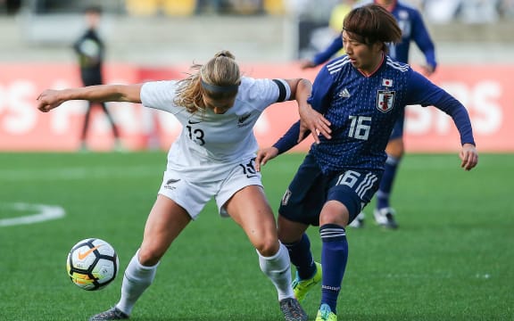 The Football Ferns do battle with Japan in Wellington.