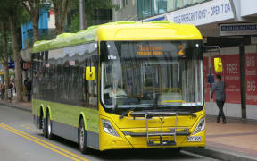 One of Wellington's electric buses