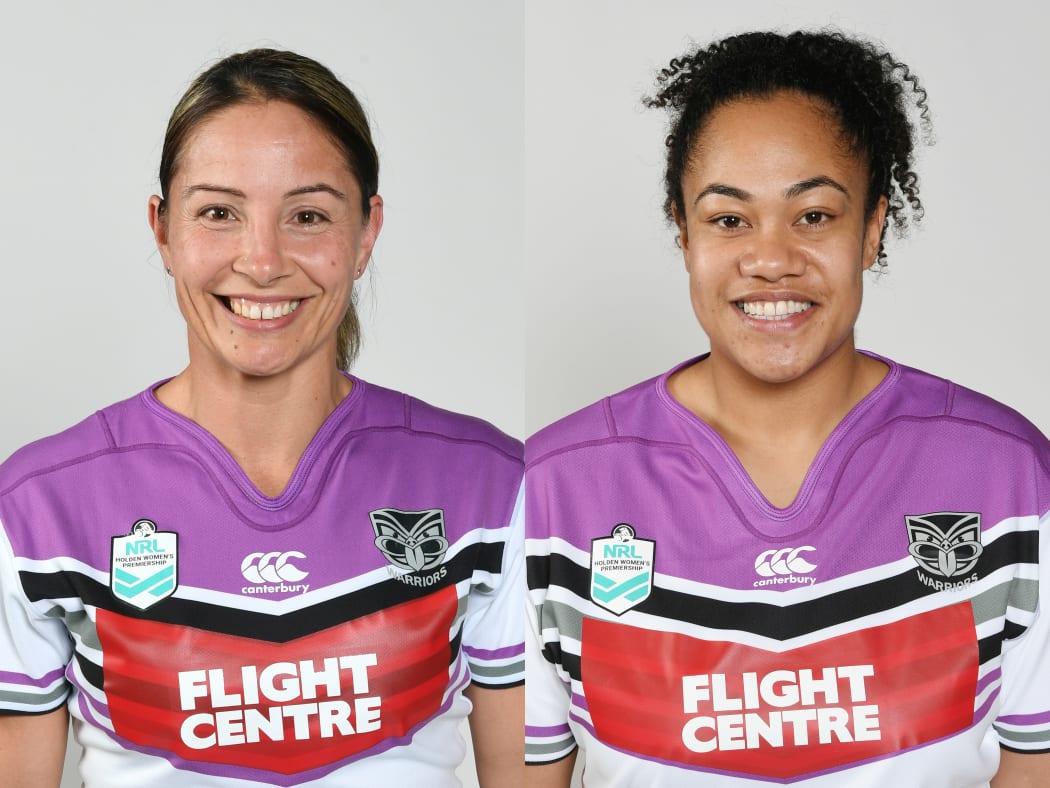 Lorina Papali'i and Aieshaleigh Smalley played for the New Zealand Warriors in the inaugural NRL Women's Premiership.