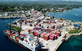 The main port in Honiara.