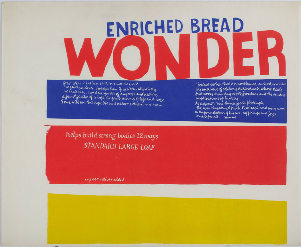 Wonder Bread (1965) by Sister Corita Kent