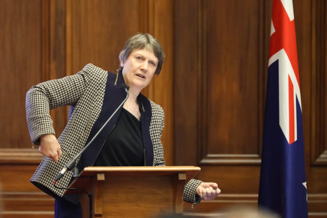 Helen Clark shows the billiard tables muscles used by male MPs