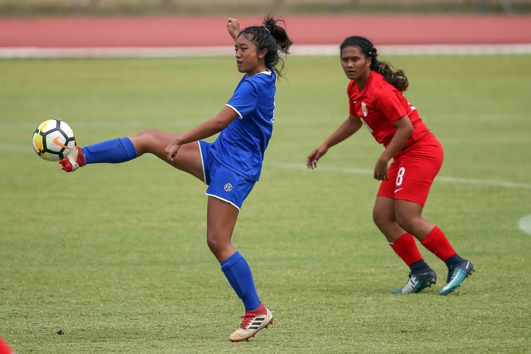 15 year old Sina Sataraka scored a hat-trick for Samoa.