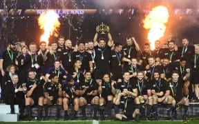 The All Blacks winning the 2015 Rugby World Cup