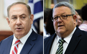 Benjamin Netanyahu, left and Gerry Brownlee