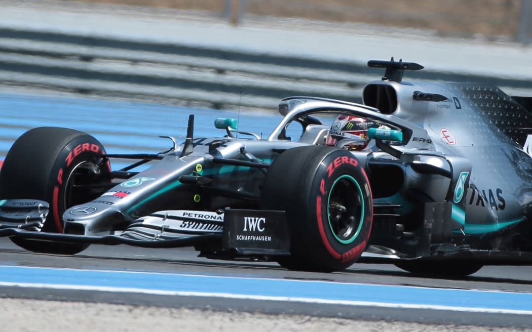 Lewis Hamilton has scored his fourth Grand Prix win of the year.