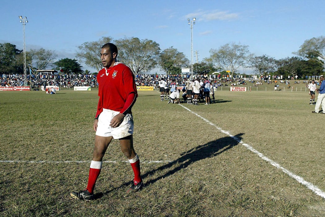 Inoke Afeaki playing for Tonga against Fiji in Nadi in 2003.