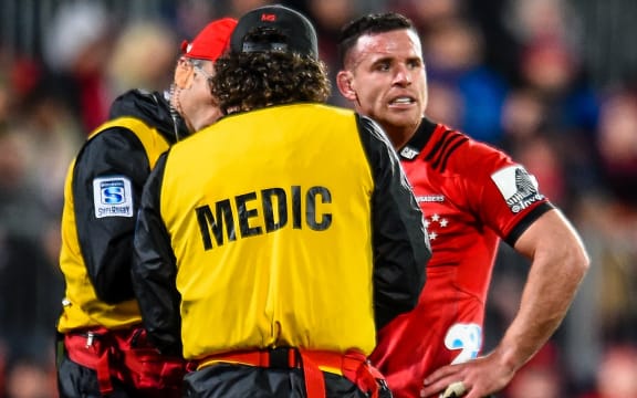 Ryan Crotty injured his thumb in the Super Rugby semi-final