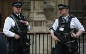 British police outside parliament