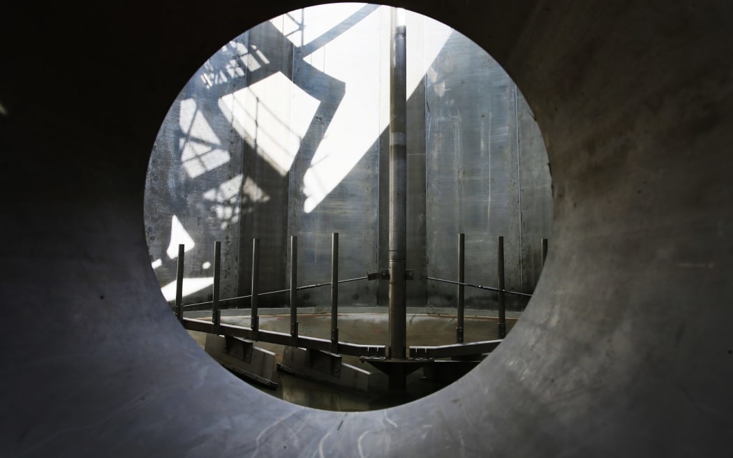 A clarifying tank at Whangārei District Council's Whau Valley water treatment plant.