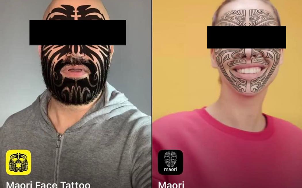 Snapchat Māori tattoo filters