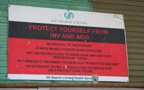 Oil Search-sponsored HIV AIDS awareness message in Papua New Guinea's Highlands.