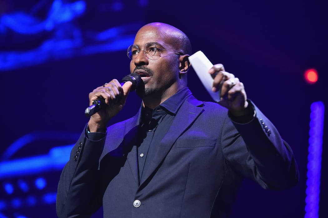 Van Jones speaks onstage during the fourth annual TIDAL X philanthropic concert in Brooklyn, New York City.   for TIDAL/AFP