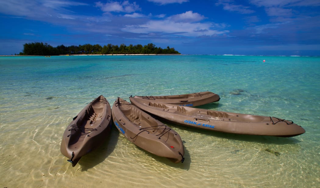 (File photo) Kayaks at Muri Beach on Rarotonga, the largest island in the Cook Islands, 2012.