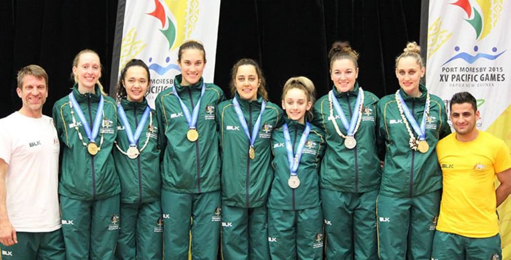 Australia won thirteen medals in taekwondo at the Pacific Games in Port Moresby, in a total haul of 47 medals.