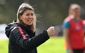 Coach Jitka Klimková.
New Zealand Football Ferns training session ahead of the 2023 FIFA Womens World Cup. Albany, Auckland, New Zealand. Wednesday 28 June 2023. © image by Andrew Cornaga / www.photosport.nz