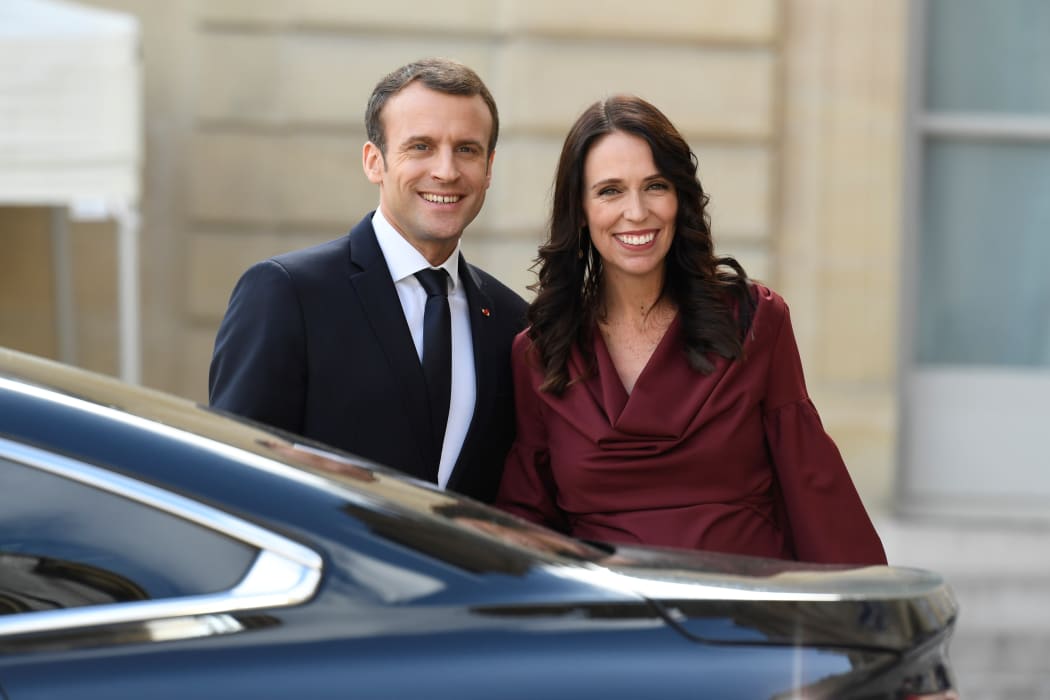 French President Emmanuel Macron and Prime Minister Jacinda Ardern have announced a joint effort to work toward curbing terrorism on social media (File photo).