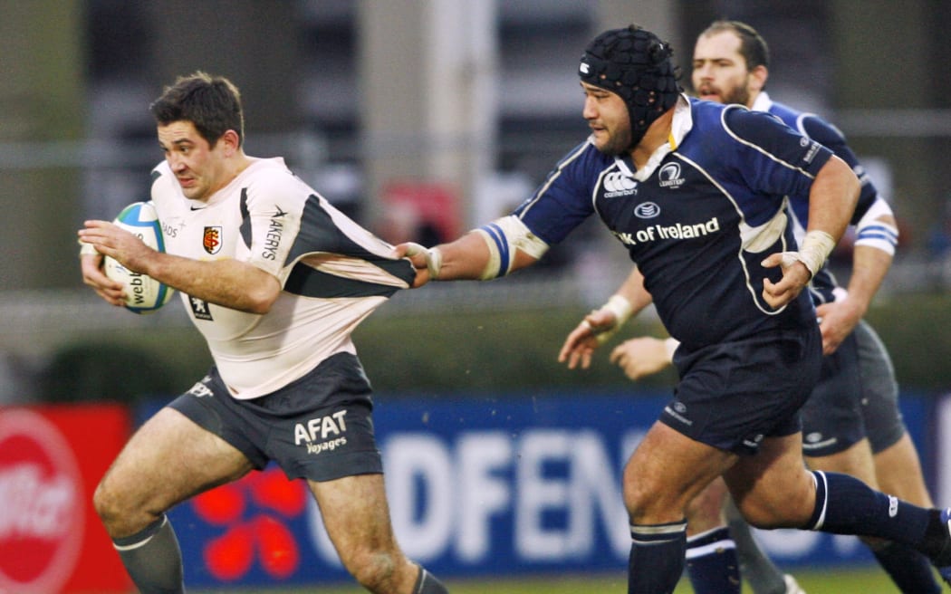 Former Cook Islands captain and now coach Stan Wright during his time at Leinster.