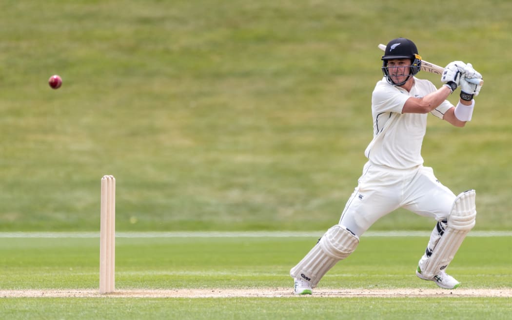 NZ A's Will Young batting on the final day of the tour match against the West Indies at John Davies Oval on Sunday 22nd November 2020