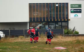 Crew change this morning at Nelson Tasman Civil Defence Emergency Management Centre in Richmond.