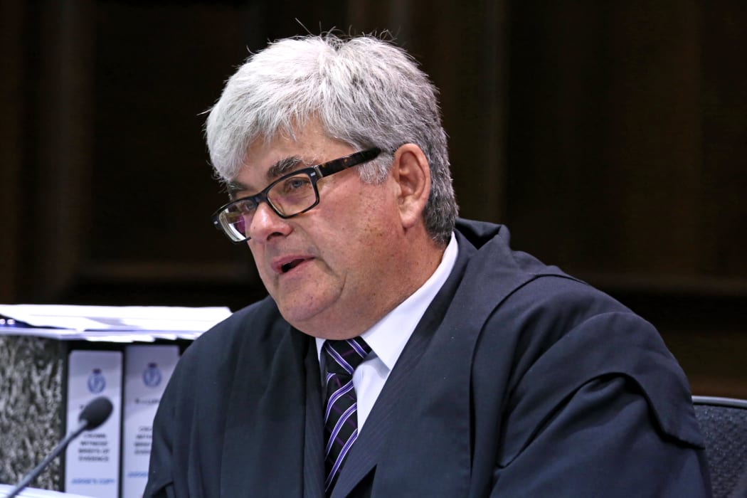 Justice Simon France talking to the jury 30/03/15