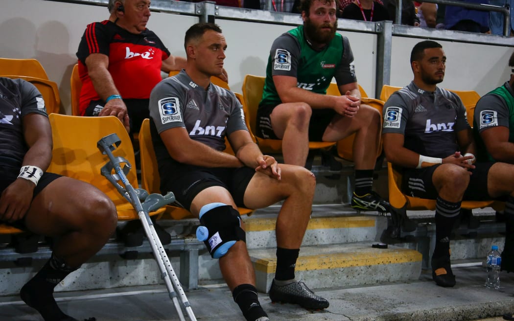 Israel Dagg injured playing against the Reds.