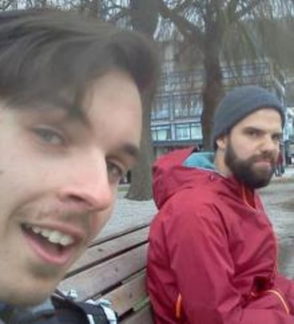 A photo of Louis-Vincent Lessard (left) and Etienne Lemieux in Queenstown which was uploaded to Facebook on 6 July.