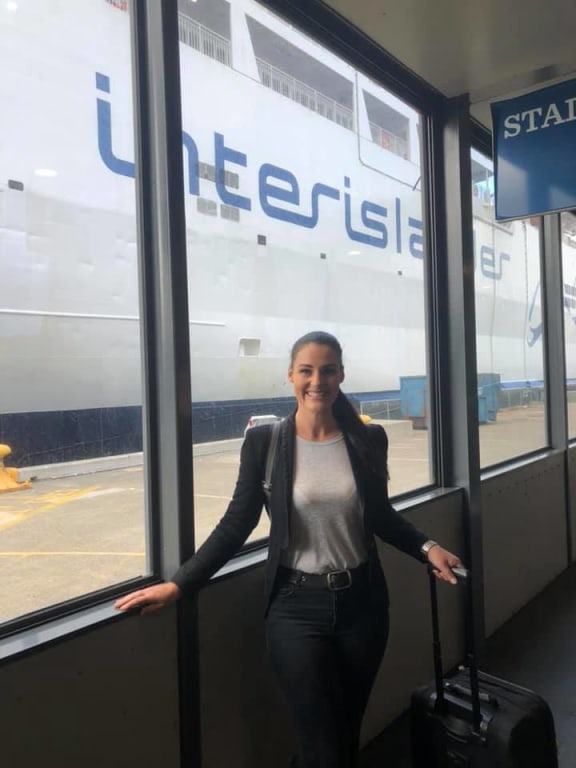 Kim Eyles now works as a customer services manager on the Interislander Ferry.