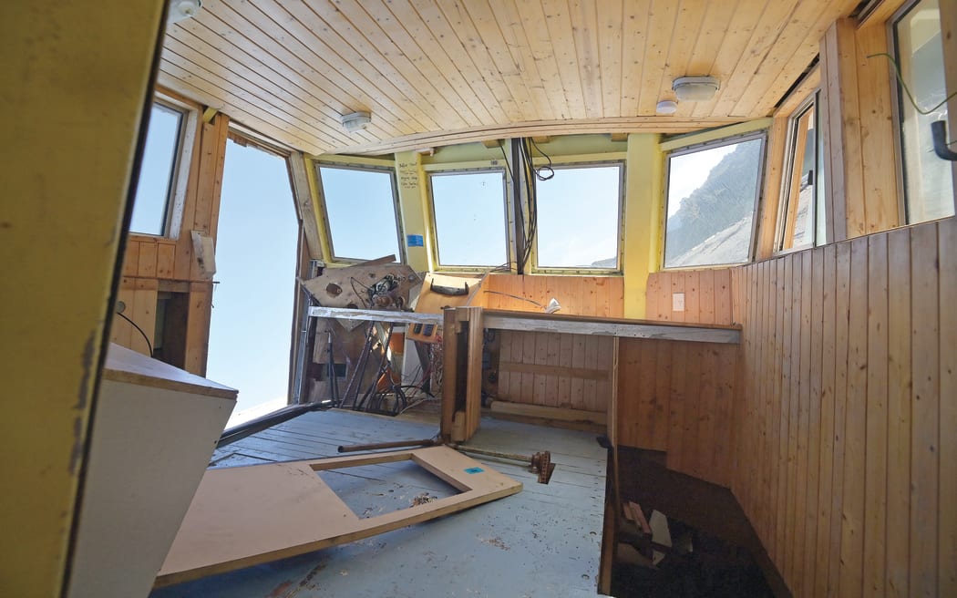The inside of San Rosa was stripped after washing ashore. Gisborne District Council harbourmaster Peter Buell initially said the boat was still salvageable.