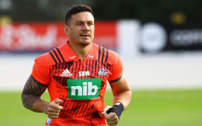 Sonny Bill Williams at Blues training session