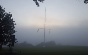 A misty Waitangi morning.